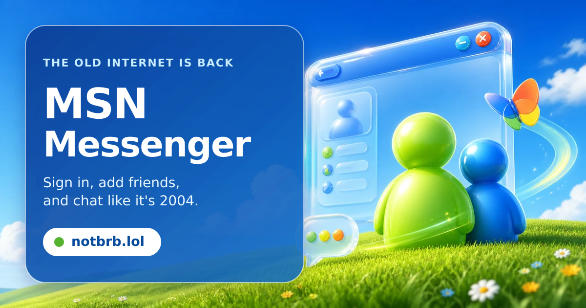 I rebuilt MSN Messenger in the browser, real-time chat, nudges, sounds and winks actually work logo